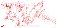 FRAME CHASSIS voor Honda CLICK 125 SPOKED WHEELS 2023