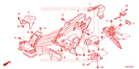ACHTERSPATBORD / KENTEKEN VERLICHTING voor Honda CLICK 125 SPOKED WHEELS 2023