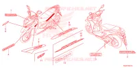 EMBLEEM/STREEP voor Honda CLICK 125 SPOKED WHEELS 2023