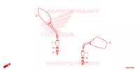 SPIEGEL voor Honda CLICK 125 SPOKED WHEELS 2023