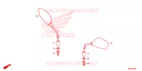 SPIEGEL voor Honda CLICK 125 SPOKED WHEELS 2023