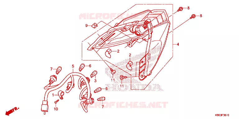 ACHTER COMBINATIE LICHT Honda SCOOTER 125 CLICK 2019  ACB125CBTH_TH