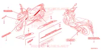 EMBLEEM/STREEP voor Honda CLICK 125 2021