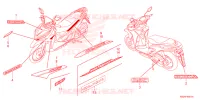 EMBLEEM/STREEP voor Honda CLICK 125 2024