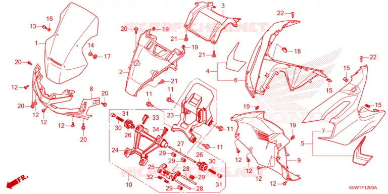 VOORKAP Honda SCOOTER 150 ADV 2020  ADV150AL