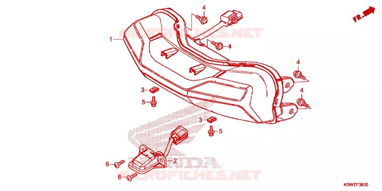 ACHTERLICHT Honda SCOOTER 150 ADV 2023  ADV150AM