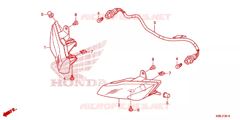 VOOR KNIPPERLICHT Honda MOTO 110 WAVE 2020  AFS110KDFL