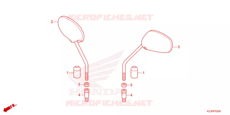 SPIEGEL Honda MOTO 110 WAVE 2024  AFS110KDFR