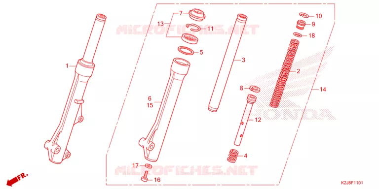 VOOR VORK Honda MOTO 110 WAVE 2021  AFS110KSFM