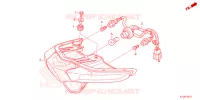 ACHTER COMBINATIE LICHT voor Honda WAVE 110 Front brake disk, Kick start, Spoked wheels 2023