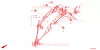 ACHTERSPATBORD  voor Honda WAVE 110 Front brake disk, Kick start, Spoked wheels 2023