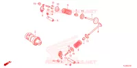 NOKKENAS/KLEP voor Honda WAVE 110 Front brake disk, Kick start, Spoked wheels 2023