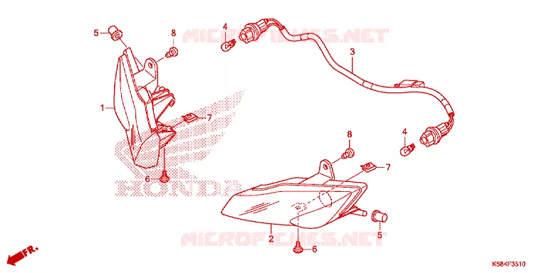 VOOR KNIPPERLICHT Honda MOTO 110 WAVE 2019  AFS110MCFK