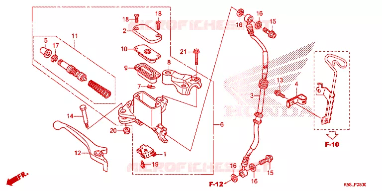 REMPOMP VOOR Honda MOTO 110 WAVE 2019  AFS110MCFK