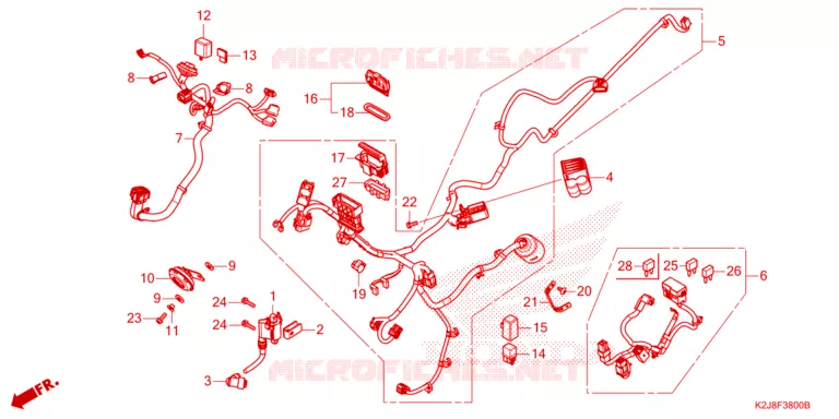 BEDRADINGSBUNDEL Honda MOTO 110 WAVE 2021  AFS110MCFM