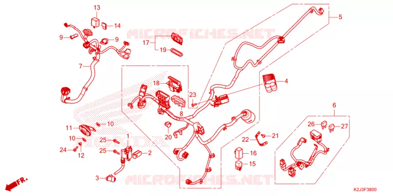 BEDRADINGSBUNDEL Honda MOTO 110 WAVE 2021  AFS110MCFM