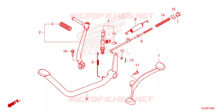 PEDAAL/KICKSTARTER ARM Honda MOTO 110 WAVE 2022  AFS110MCFN