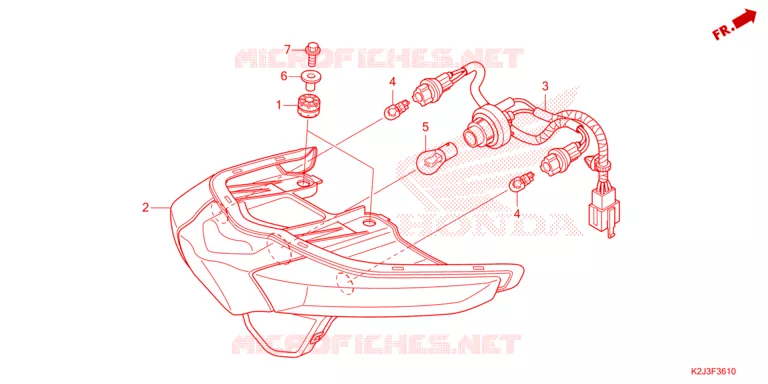 ACHTER COMBINATIE LICHT Honda MOTO 110 WAVE 2022  AFS110MCFN