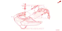 ACHTER COMBINATIE LICHT voor Honda WAVE 110 Front brake disk, Electric start, Casted wheels 2LO 2024