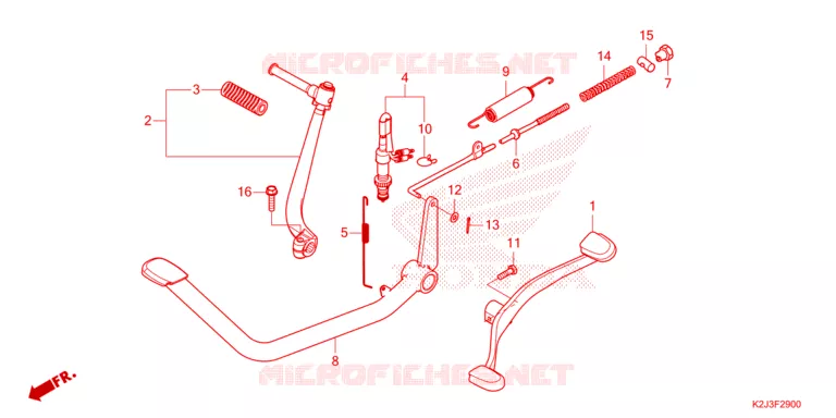 PEDAAL/KICKSTARTER ARM Honda MOTO 110 WAVE 2024  AFS110MCFR