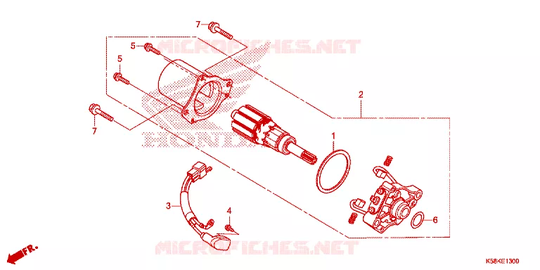 STARTMOTOR Honda MOTO 110 WAVE 2019  AFS110MSFK