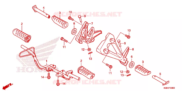 STEUN Honda MOTO 110 WAVE 2020  AFS110MSFL