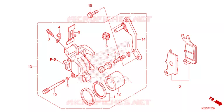 REMKLAUW VOOR Honda MOTO 110 WAVE 2021  AFS110MSFM