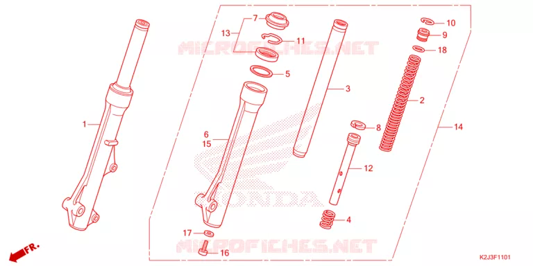 VOOR VORK Honda MOTO 110 WAVE 2021  AFS110MSFM