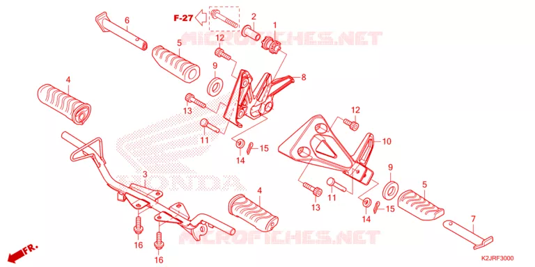 STEUN Honda MOTO 110 WAVE 2024  AFS110MSFR