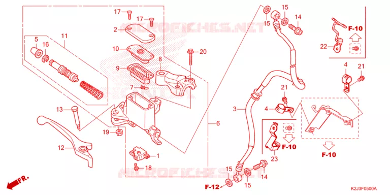 REMPOMP VOOR Honda MOTO 110 WAVE 2024  AFS110MSFR