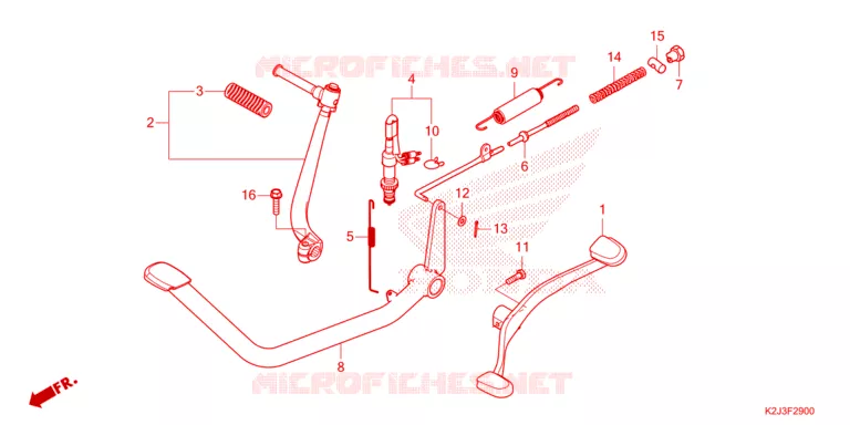 PEDAAL/KICKSTARTER ARM Honda MOTO 110 WAVE 2024  AFS110MSFR