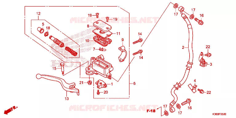REMPOMP VOOR Honda SCOOTER 150 PCX 2015  WW150F_TH
