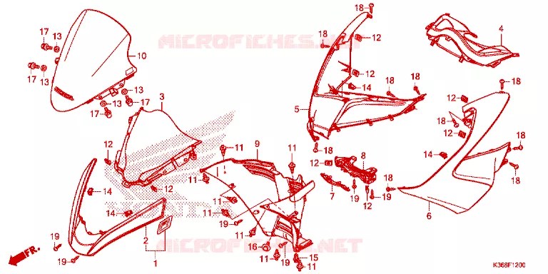 VOORKAP Honda SCOOTER 150 PCX 2016  WW150G