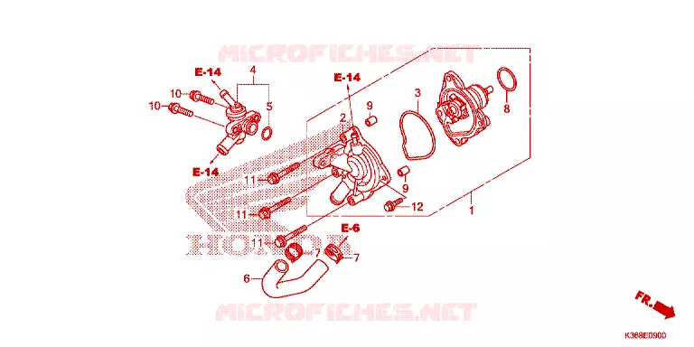 WATERPOMP Honda SCOOTER 150 PCX 2017  WW150H_TH