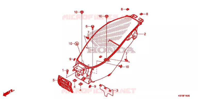 BAGAGEBOX Honda SCOOTER 150 PCX 2019  WW150K