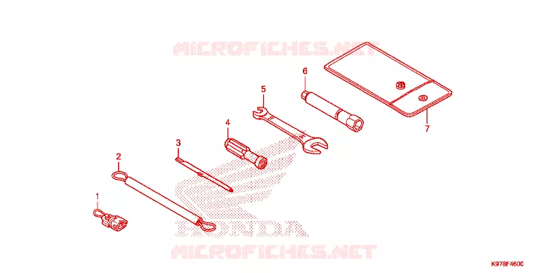 GEREEDSCHAP Honda SCOOTER 150 PCX 2019  WW150K