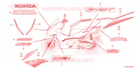 EMBLEEM/STREEP voor Honda PCX 160 2023