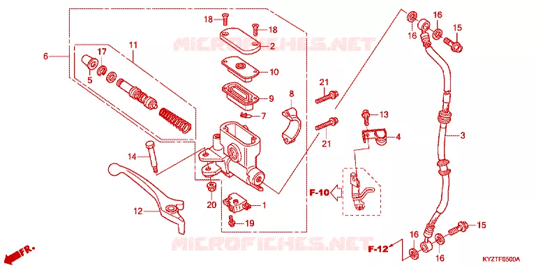 REMPOMP VOOR Honda MOTO 125 WAVE 2014  AFS125CSFE