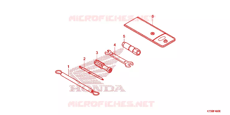 GEREEDSCHAP Honda MOTO 125 WAVE 2017  AFS125CSFH_TH