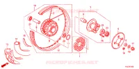 ACHTER WIEL voor Honda WAVE 125 Kick start, Spoked wheels 2013