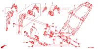 FRAME CHASSIS voor Honda WAVE 125 Kick start, Spoked wheels 2013