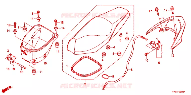ZADEL Honda MOTO 125 WAVE 2012  AFS125MSFC