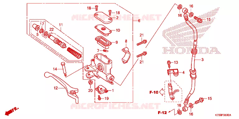 REMPOMP VOOR Honda MOTO 125 WAVE 2017  AFS125MSFH_TH