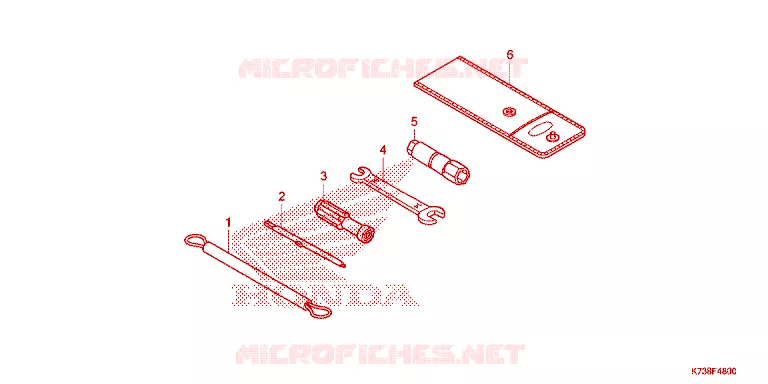 GEREEDSCHAP Honda MOTO 125 WAVE 2017  AFS125MSFH_TH