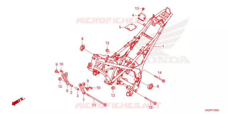 FRAME CHASSIS Honda MOTO 150 CBR 2022  CBR150RAM