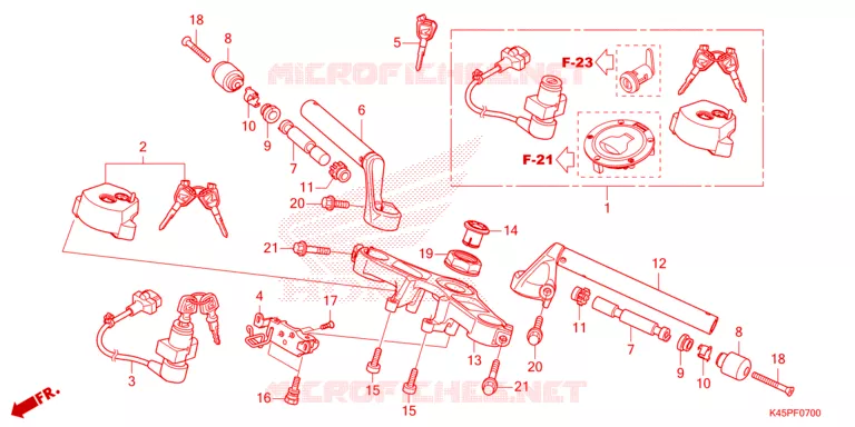 HENDEL PIJP/BOVENSTE BRUG/ STURING STANG Honda MOTO 150 CBR 2021  CBR150RAM