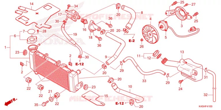 RADIATOR Honda MOTO 150 CBR 2021  CBR150RAM