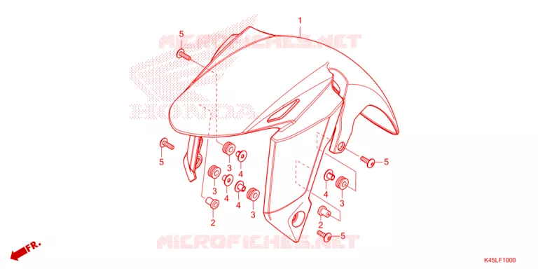 VOORSPATBORD Honda MOTO 150 CBR 2022  CBR150RAM_CA