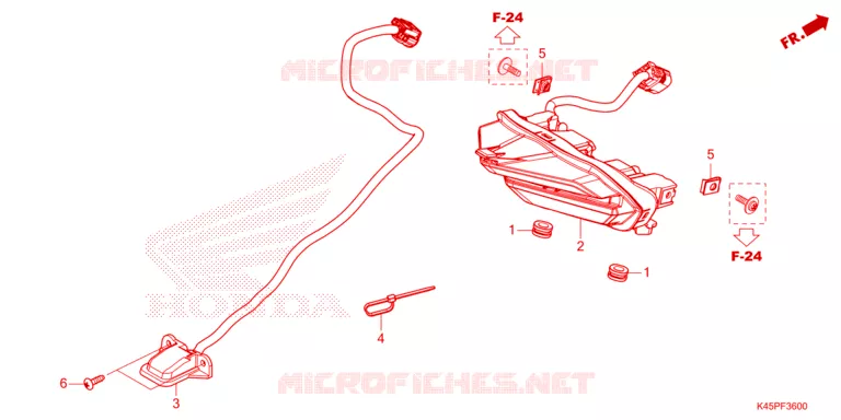 ACHTERLICHT/KENTEKEN LICHT Honda MOTO 150 CBR 2023  CBR150RAP_6V