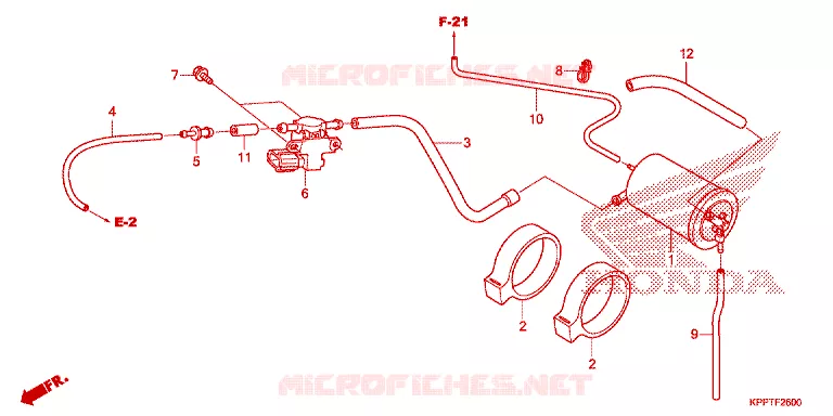 GAS RECYCLINGSYSTEEM Honda MOTO 150 CBR 2018  CBR150RF